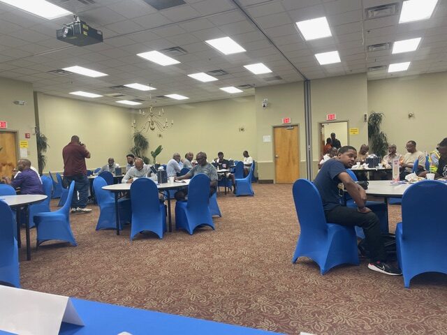 Participating men at Mount Zion Progressive MBC